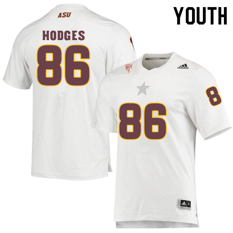 Youth #86 Curtis HodgesArizona State Sun Devils College Football Jerseys Sale-White - Click Image to Close